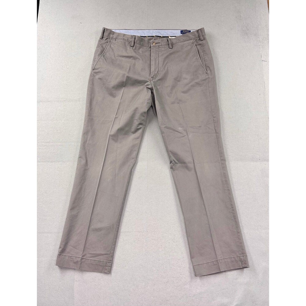 Polo Ralph Lauren Classic Fit Khaki Chinos Mens Tan Cotton Pants 40x32